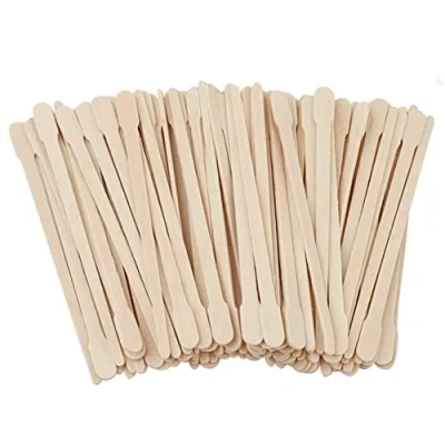 Image of Eyebrow Wax Sticks,200 Pcs Wooden Waxing Applicator Sticks Small Spatulas Tongue for Body Facial Hair Nose Removal(88 mm)