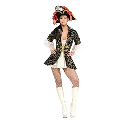 Image of Rubie&#039;s Official Ladies Pirate Queen Secret Wishes, Adult Costume Small Halloween
