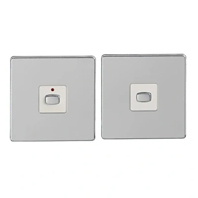 Image of Energenie MIHO045 Alexa Compatible MiHome 2 Way Light Switch, 250 W, 240 V, Chrome