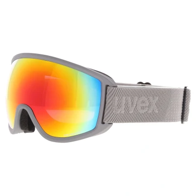 Image of Uvex Unisex Adult, topic FM sphere ski goggles, grey/rainbow rose, one size