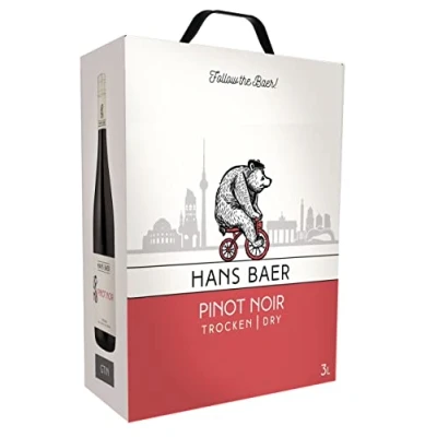 Image of Hans baer Pinot Noir German Red Wine Rheinhessen, Germany (1 x 3 L)