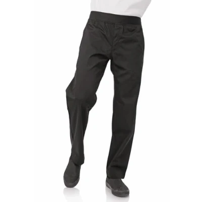 Image of Chef Works Men&#039;s Pbn01blkl Chefs Pants, Black, L UK