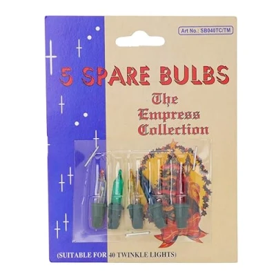 Image of Christmas Concepts® Pack of 5 Multi Colour Push in Spare Bulbs 2.5V 0.2W Replacement