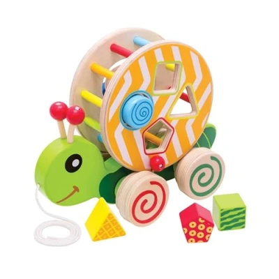 Image of Eichhorn 100002231 &quot;Color Pull Along Stacking Animal Set