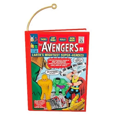 Image of Hallmark Keepsake Christmas Ornament 2023, Marvel Comics The Avengers 60th Anniversary Ornament, Super Hero Gifts