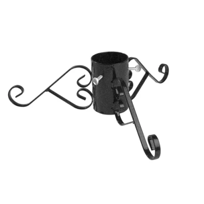 Image of Garland 5&quot; Christmas Tree Stand Black Sparkle