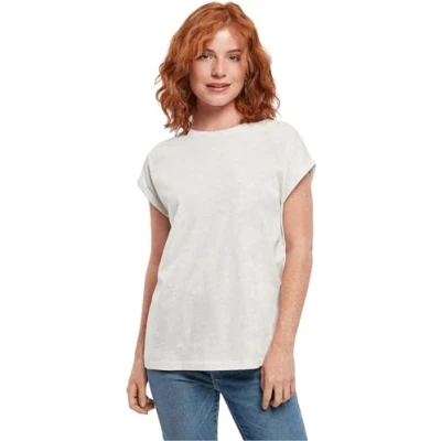 Image of Urban Classics Extended Shoulder Basic Tshirt, Women&#039;s, Size: XS, Lightgrey