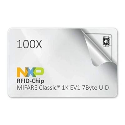 Image of 100 pieces NXP MIFARE Classic® EV1 1K / 7 Byte UID,RFID card blanc white