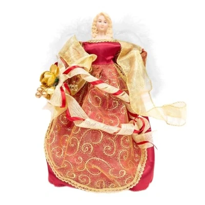 Image of Christmas Workshop 12&quot; Red Tree Top Angel