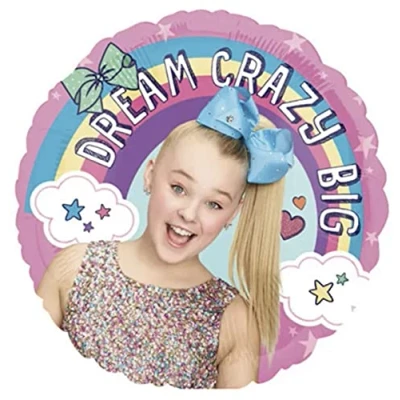 Image of JoJo Siwa Happy Birthday 18&quot; Foil Girl Party Balloon
