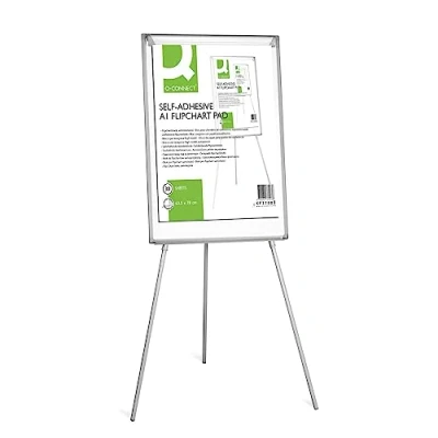 Image of Q Connect Self Adhesive Flipchart Pad A1 30 Sheet (Pack of 2)