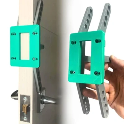 Image of EASYREP Router Template Jig for Mortice Latch Door Lock Faceplates on 35mm and 45mm Doors