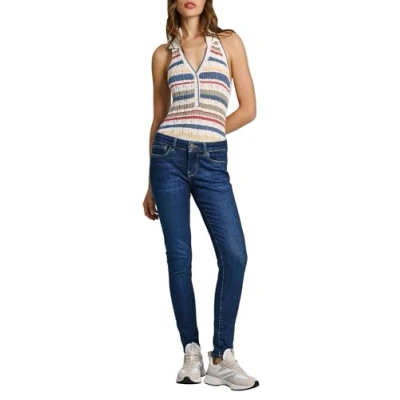 Image of Pepe Jeans Women&#039;s Skinny Lw Pl204583, Blue (Denim DP6), 31W x 30L