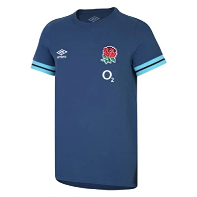 Image of Umbro Kids Eng Pres T Shirt Junior Blue/Button/Black S