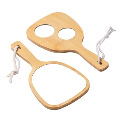 Image of Bamboo 3x &amp; 5x Magnification Hand Mirror Flip