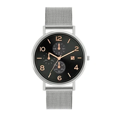 Image of Spirit Men&#039;s Analog Quartz Watch with Stainless Steel Strap SPGX 3001 SET