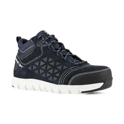 Image of REEBOK Work IB1035 S3 Excel Light Aluminium Toe Athletic PR Hiker, Waterproof, 12UK, BLUE/WHITE