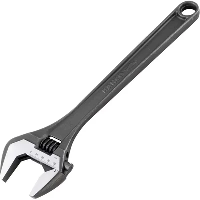 Image of Bahco 8074 IP &quot;Black Finished&quot; Adjustable Wrench in Industrial Pack, Grey, 15 Inch, 44 mm
