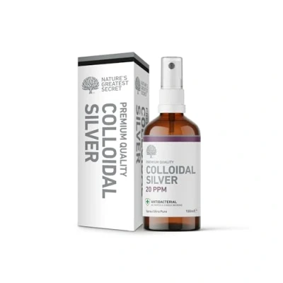 Image of Nature&#039;s Greatest Secret Premium Quality Antibacterial 20ppm Colloidal Silver Spray 100ml
