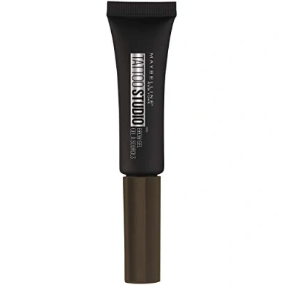 Image of Maybelline New York TattooStudio Waterproof Eyebrow Gel Makeup, Deep Brown, 0.23 fl. oz.