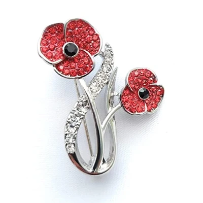 Image of Equilibrium Elegant Poppies Brooch
