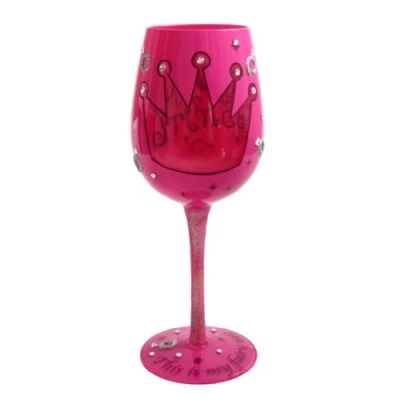 Image of Top Shelf Princess Wine Glass Ladies/Womens 440ml