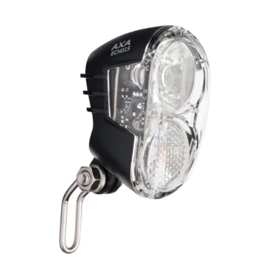 Image of AXA 1X headlight Echo 15, black, 10.5 x 4.5 5 cm