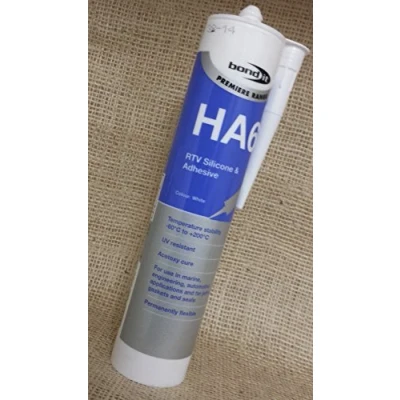 Image of 2x Bond It White HA6 RTV Silicone Sealant Marine Aquarium Safe Water Fish Tank