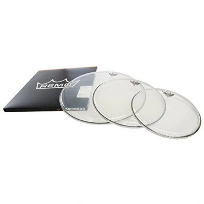 Image of Remo Drum Head Pack Ambassador, Clear, Rock: 10&quot;,12&quot;,16&quot;