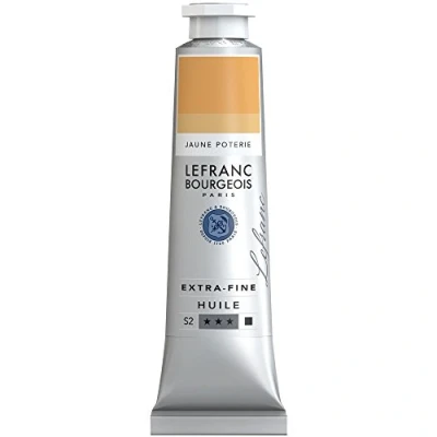 Image of Lefranc Bourgeois, oil based paint, Pottery Yellow, 40ml