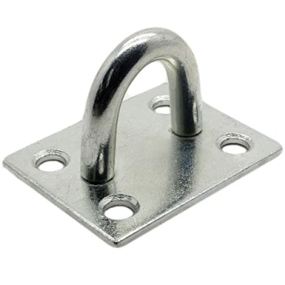 Image of Large 60mm Staple Eye Plate Heavy Duty Boat Mooring Ring Rope/Chain