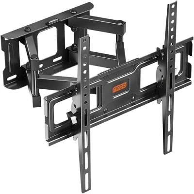Image of RICOO TV Bracket Tilt Swivel approx 32 55 Inch for LED LCD OLED Curved and Flatscreens S6244 Wall Mount Universal VESA 200x200 400x400
