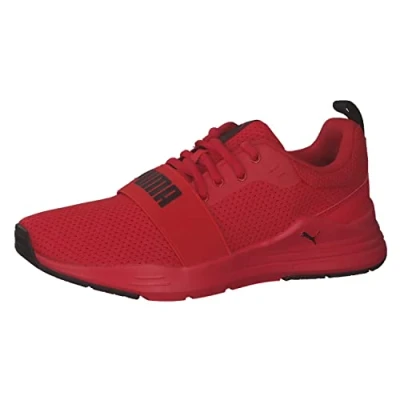 Image of Puma Unisex Youth Wired Run Jr Sneakers, High Risk Red Black, 5 UK