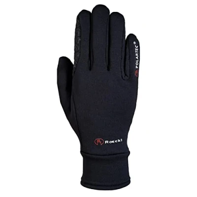 Image of Roeckl Sports equestrian gloves WARWICK, winter riding glove, black 8,5