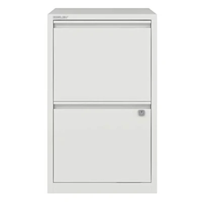 Image of Bisley Filing Cabinet, Metal, Traffic White, One Size