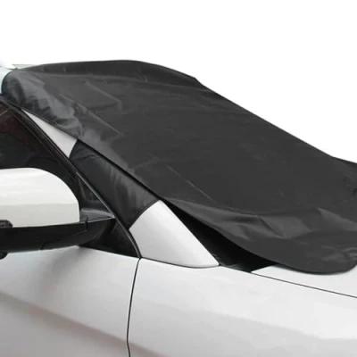 Image of Car Windscreen Cover GENERISE Reversible All Seasons Screen Winter &amp; Summer Protects Windshield from Frost, Snow, Ice UV Rays (146x120cm)