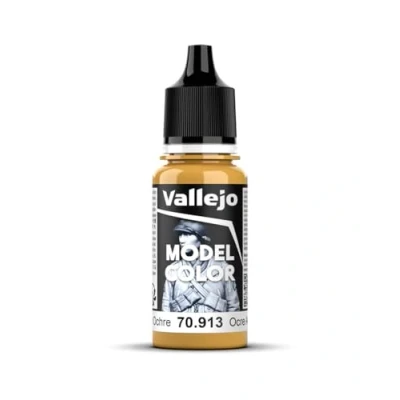 Image of Vallejo Model Color 17 ml Acrylic Paint Yellow Ochre
