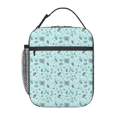 Image of VhoMes Microbiology,Lunch Bag,Insulated Lunch Box Tote Bag Picnic for Work School
