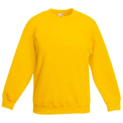 Image of Fruit of the Loom SS027B Boys&#039; Sweatshirt Gold 7 8 Years