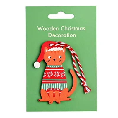 Image of Ginger Cat Christmas Decoration