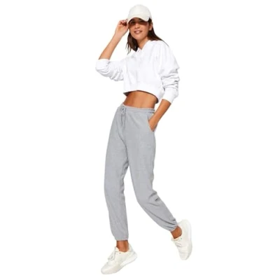 Image of Trendyol Women Loungewear Normal Waist Skinny fit Relaxed Tracksuit Bottoms Grau