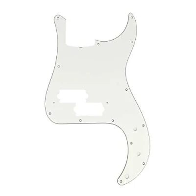 Image of Musiclily Pro 13 Hole P Bass Pickguard for JPN Fender Japan 4 String Precision Bass, 3Ply Parchment
