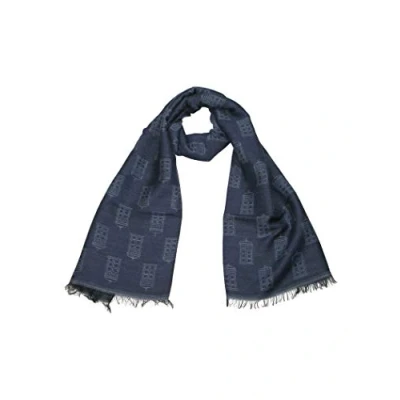 Image of DOCTOR WHO TARDIS Blue Scarf