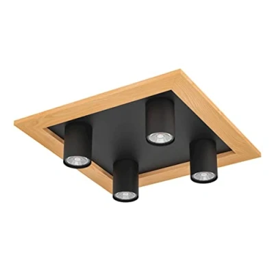 Image of EGLO Valcasotto 1 LED ceiling light four spots