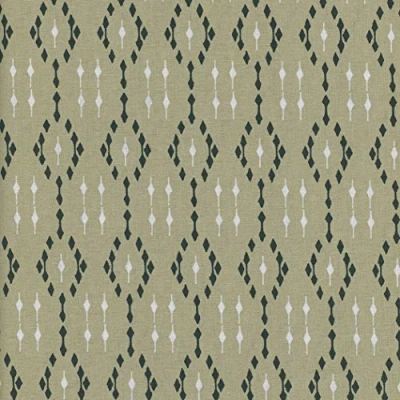 Image of Textiles français Sand Beige, Black &amp; White fabric (Gamma) mini design French 100% cotton 140 cm / 55 inches wide Per half metre length increment*