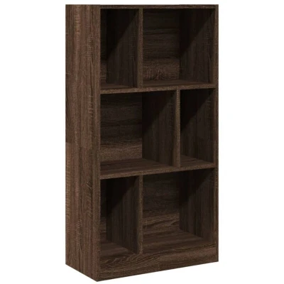 Image of vidaXL Bookcase Brown Oak 57x28.5x107.5 cm Engineered Wood