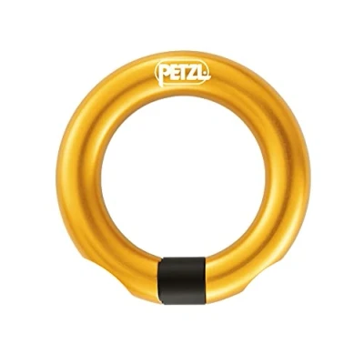 Image of Petzl P28 OPEN Multi Directional Gated Ring, Yellow