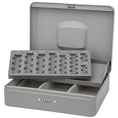 Image of Wedo 149758012 Box with Combination Lock 30 x 24 9 cm Grey