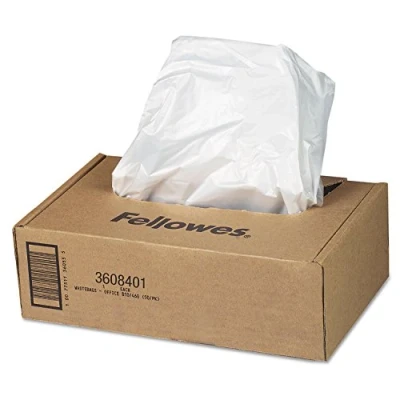 Image of Fellowes Shredder Bags 60 75 Litre Pack of 50, Opaque