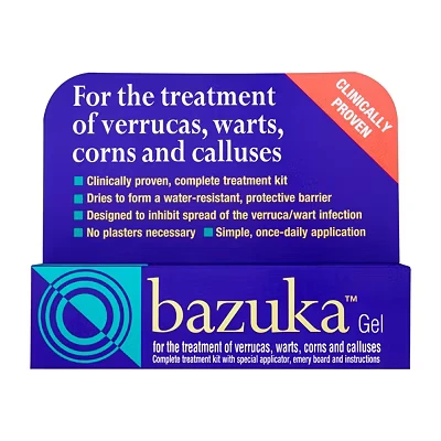 Image of Bazuka Gel Treatment of Verrucas Warts Corns, 5 g